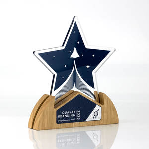 كأس خشبي شراع مطبوع 30 + 10 مناسبة للاحتفال بذكرى مرور عام على الخشب السميك أفضل حامل عرض جوائز - Product Image 3