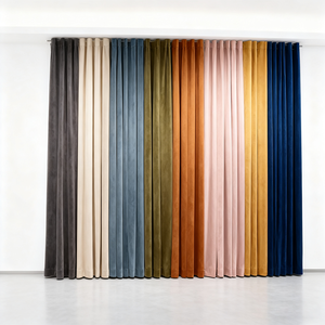 Europäische Luxus-Samt vorhänge Multi color <span class=keywords><strong>Custom</strong></span> ized Size Blackout OEKO-TEX Certified Insula ted Modern - Product Image 2