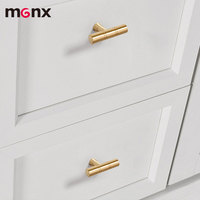 Poignées de porte d'armoire en laiton, style américain, design simple, poignée de meuble pour tiroir