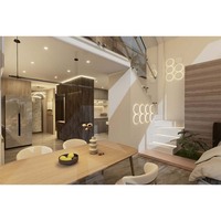 Chine maison préfabriquée 2 étages 2 chambres à coucher béton ciment et panneau de mousse maison familiale