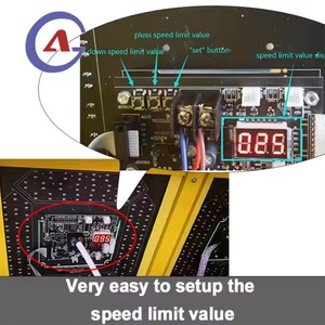 Panneau radar de signalisation de vitesse à matrice complète en métal, activé par véhicule, pour signalisation de circulation LED solaire avec retour d'information au conducteur - Product Image 5