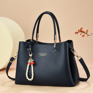 Bolsa de Compras de Gran Capacidad para Mujer, Bolsos de Mano de Cuero PU, Bolsos de Hombro Negros Tipo Cubo, Bolsos Cruzados para Dama - Product Image 5