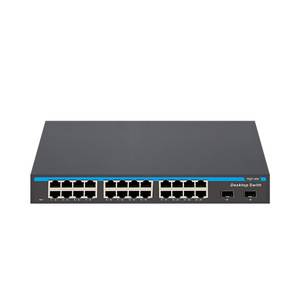 Desktop <b>Switch</b> 24 Port Gigabit <b>Ethernet</b> Metal Case VLAN Support Non PoE For Office Building Access Point - Product Image 1