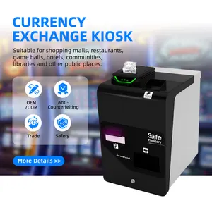 Factory Custom Cash Coin Receiving Machine Cash Recycler Coin Change Kiosk With 15.6'' Touch Display Payment Kiosk In Bar