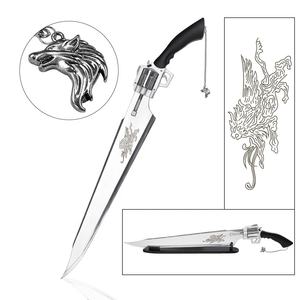 129cm <span class=keywords><strong>Final</strong></span> fantezi <span class=keywords><strong>VIII</strong></span> FF8 Squall Leonhart silah çoğaltma Gunblade wingsilah kılıç Lionheart kanatlı - Product Image 1