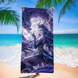 Microfiber Beach Towels Customization Cartoon Animes Boys Character Kids Dragon 3d Printed Personalized <b>Bath</b> Towels - Product Image 3