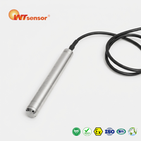 Transmetteur de niveau submersible à petit diamètre PCM268 19 mm 4-20 mA Capteur de niveau d'eau pour solution de forage profond OEM