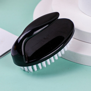 Oval Nail Brush Plastic Cleaning <b>Massage</b> <b>Tool</b> For Nail Care Multifunctional - Product Image 2