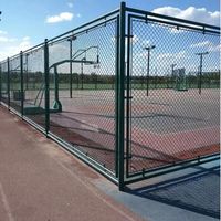 Clôture industrielle en chaîne de fer diamant noir, revêtement poudré, écologique, pour balcons, modélisation 3D, 4ft, 5ft, 6ft, 8ft, 10ft, vente en gros