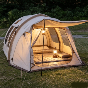 Tente tunnel gonflable à colonnes d'air intégrées avec auvent étendu, tente de glamping de luxe imperméable pour <span class=keywords><strong>camping</strong></span>-cariste, OEM ODM - Product Image 4
