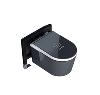 Toilette murale suspendue en céramique de luxe Toilette intelligente dos à mur Toilette une pièce Jet Bidet Pulvérisateur Cuvette de toilette