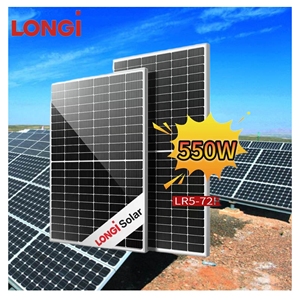 Precio barato Longi 540W 550W panel bifacial solar en Myanmar Japón Turquía <span class=keywords><strong>5</strong></span> <span class=keywords><strong>kW</strong></span> Placa de panel solar para invernadero agrícola - Product Image 3