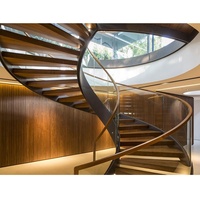 VIKO 2024 Balustrade en verre trempé Escalier incurvé