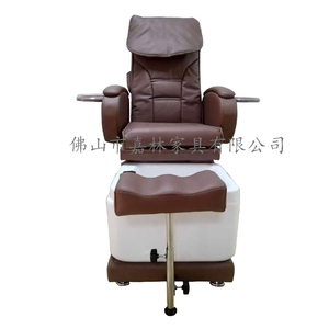 Moderno Redining Pedicura Spa Sillas Sin Fontanería Lujo Salón de Uñas Negro Pedicura Silla Pie Spa Masaje y Manicura Mesa Set - Product Image 5
