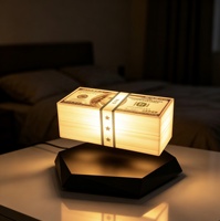 Lampe Dollar à LED 3 Couleurs Changeantes, Veilleuse Flottante en Forme d'Argent, Décoration Créative pour la Maison, Cadeau de Bureau, Vente en Gros Directe Usine