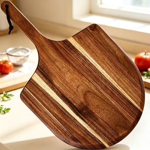 Planche à pâté en bois <span class=keywords><strong>d</strong></span>'acacia avec poignée et trou <span class=keywords><strong>de</strong></span> suspension, pelle à pizza en bois, plateau <span class=keywords><strong>de</strong></span> service pour <span class=keywords><strong>charcuterie</strong></span>, pain, fromage et fruits - Product Image 1