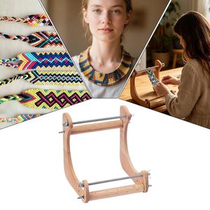 Chaise de tissage <span class=keywords><strong>en</strong></span> <span class=keywords><strong>perles</strong></span>, accessoires, 16,3 x 20 x 20 cm, <span class=keywords><strong>pour</strong></span> le tissage et le bricolage, chaise de tissage <span class=keywords><strong>en</strong></span> <span class=keywords><strong>bois</strong></span>, accessoires décoratifs <span class=keywords><strong>en</strong></span> <span class=keywords><strong>perles</strong></span> - Product Image 5