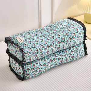 Coussin <span class=keywords><strong>de</strong></span> nuque coréen moderne, sain et antibactérien, en coton double gaze à motif floral, avec rembourrage naturel et biologique en coques <span class=keywords><strong>de</strong></span> <span class=keywords><strong>sarrasin</strong></span> - Product Image 2