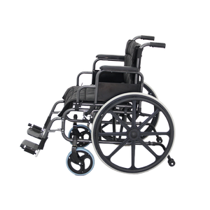 Floding Steel 150KG silla de ruedas manual de servicio pesado con reposabrazos abatible para discapacitados - Product Image 2