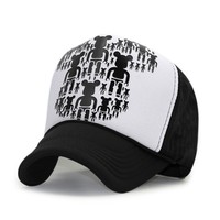 Gorra de Camionero de Cinco Piezas con Logotipo Personalizado OEM ODM Bordado, Gorra de Béisbol de Esponja 100% Algodón Transpirable e Impermeable al por Mayor