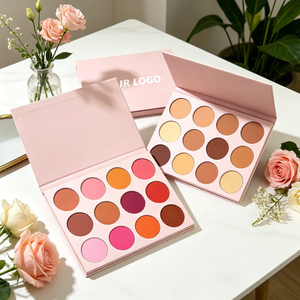 Palette de <span class=keywords><strong>contouring</strong></span> crème 12 teintes, emballage noir mat, logo personnalisé OEM, fond de teint crème couvrant pour peaux africaines - Product Image 5