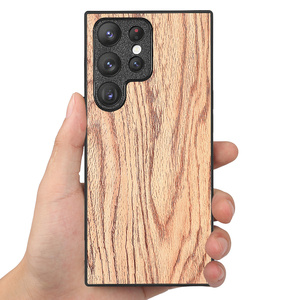 Funda trasera de madera a prueba de golpes para <span class=keywords><strong>Samsung</strong></span> S21/S22/S23 Ultra, funda de teléfono de madera para Galaxy AA12/A13/A14/A22/A23/A24 - Product Image 3