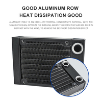 Radiateur de refroidissement à eau en aluminium OCOCOO 80 mm, échangeur de chaleur liquide haute performance pour PC, CPU, GPU, machine laser de beauté, machine industrielle