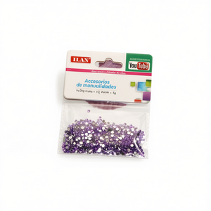Strass Ilan 3mm Viola 5g per Artigianato e Progetti Fai-da-Te - Product Image 2
