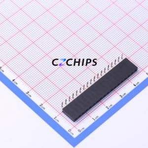 KH-2.54FH90-1X18P-H8.5 Pin Socket Bent Lead Through Hole,P=2.54mm Connector 1x18P 2.54mm Square Hole Right Angle Insert - Product Image 1