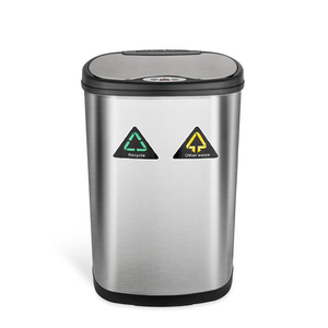 Thùng Rác Kép Và Thùng Tái Chế Thùng Rác Cảm Biến Tự Động Không Chạm Ngăn Kép Cảm Biến Chuyển Động Thùng Rác Cho Nhà Bếp - Product Image 5