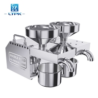 LT-B02 vente en gros Mini Double tête presse à froid vis presse à huile Machine cacahuète soja sésame ricin graines de raisin presse à huile