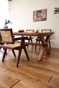 Mesa Larga de Teca Vintage, Estilo Retro del Sudeste Asiático, Mesa de Comedor Rectangular, Madera Sólida Ecológica Hecha a Mano para <span class=keywords><strong>Hotel</strong></span>, Villa o Hostal - Product Image 4