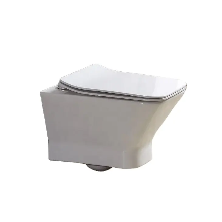 Chaozhou Manufacture Sanitary Ware Of P-trap Wall Mounted Toilet For Hotel Bathrooms