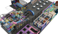 Parc de jeux d'aventure en plastique personnalisé en gros Game Center Ensemble d'équipement pour enfants Aire de jeux intérieure