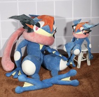 Peluche géante Greninja, grande poupée en peluche, collection d'anime, décoration de la maison, cadeau pour les collectionneurs