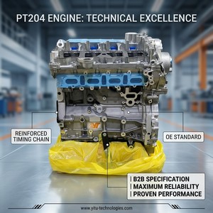 Motor Remanufacturado PT204 Compatible con JLR Ingenium <span class=keywords><strong>2.0</strong></span> Turbo Gasolina LR115291 LR143169 Cadena de Distribución Reforzada 100% Probado Yitu YT - Product Image 6