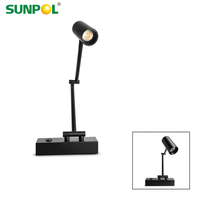 Spot LED sur rail en aluminium moderne ODM, orientable et à angle de faisceau réglable, pour éclairage de plafond en showroom, galerie et exposition