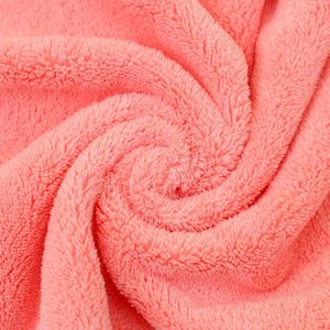 Serviette de toilette en microfibre corail Jin Ao 43x30 cm avec bordure brodée pour cuisine et salle de bain - Product Image 1