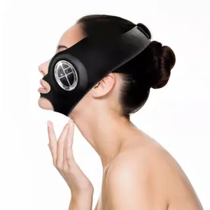 Masker LED dagu pelangsing bentuk V, Ems arus mikro kecantikan pengangkat wajah perangkat pemijat pita perekat mesin pengangkat wajah