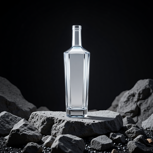 Tùy Chỉnh vuông Whisky chai thủy tinh nước giải khát rượu rum rượu Vodka nước trái cây có cồn với kính nắp - Product Image 6