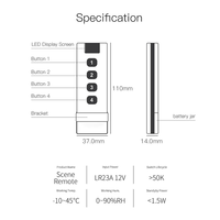 Contrôleur de scène à distance Tuya Scene Controller Scene Switch Zigbee