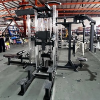 Équipement de fitness de haute qualité, directement de l'usine, station commerciale pour 5 personnes, machine Smith multifonction réglable avec garantie
