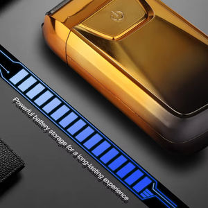 Afeitadora eléctrica inalámbrica de papel de aluminio, resistente al agua, cortadora de pelo para calvicie, Afeitadora eléctrica para hombres, fuente de alimentación USB portátil, tipo de maquinilla de afeitar - Product Image 6