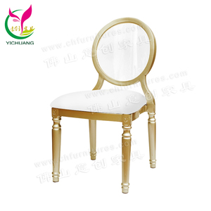 HYC-D04-14 Guangzhou Luxe Acrylique Clair de Mariage Dos louis dinant la chaise pour L'événement - Product Image 1