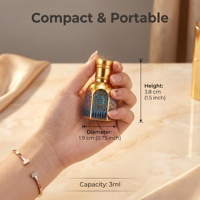 Mini flacon vaporisateur en verre 10 ml pour huiles essentielles et brumes corporelles, avec pompe et capuchon noir, idéal pour la sérigraphie (pour couches)