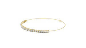 Bracelet de luxe en diamant de laboratoire plaqué or pour femme, forme personnalisée, bijou élégant de créateur, accessoire de mode, cadeau - Product Image 3