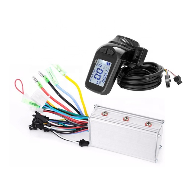 Universal BLDC 24-48V 36-60V 350W 15A  LCD Display & Brushless DC Motor Controller for Ebike E-scooter Bike