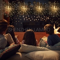 Accessoires de décoration de noël, boucle led, pour fêtes de fin d'année