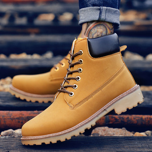 Bottes de neige décontractées montantes pour hommes 2025 – Durables, classiques, à lacets, en cuir véritable et cuir verni – Tendance mode automne - Product Image 3