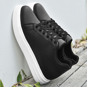 2026 Chaussures rehaussantes plates pour hommes et baskets décontractées en cuir pour femmes, avec rehausse invisible de 6 cm et 8 cm, à plateforme basse - Product Image 4